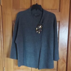 Women's Gray Wool Jacket.